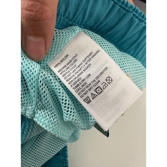 Tommy Bahama Board Shorts Blue Drawstring Pocket Lined Swim Men's Size Medium - Picture 7 of 7